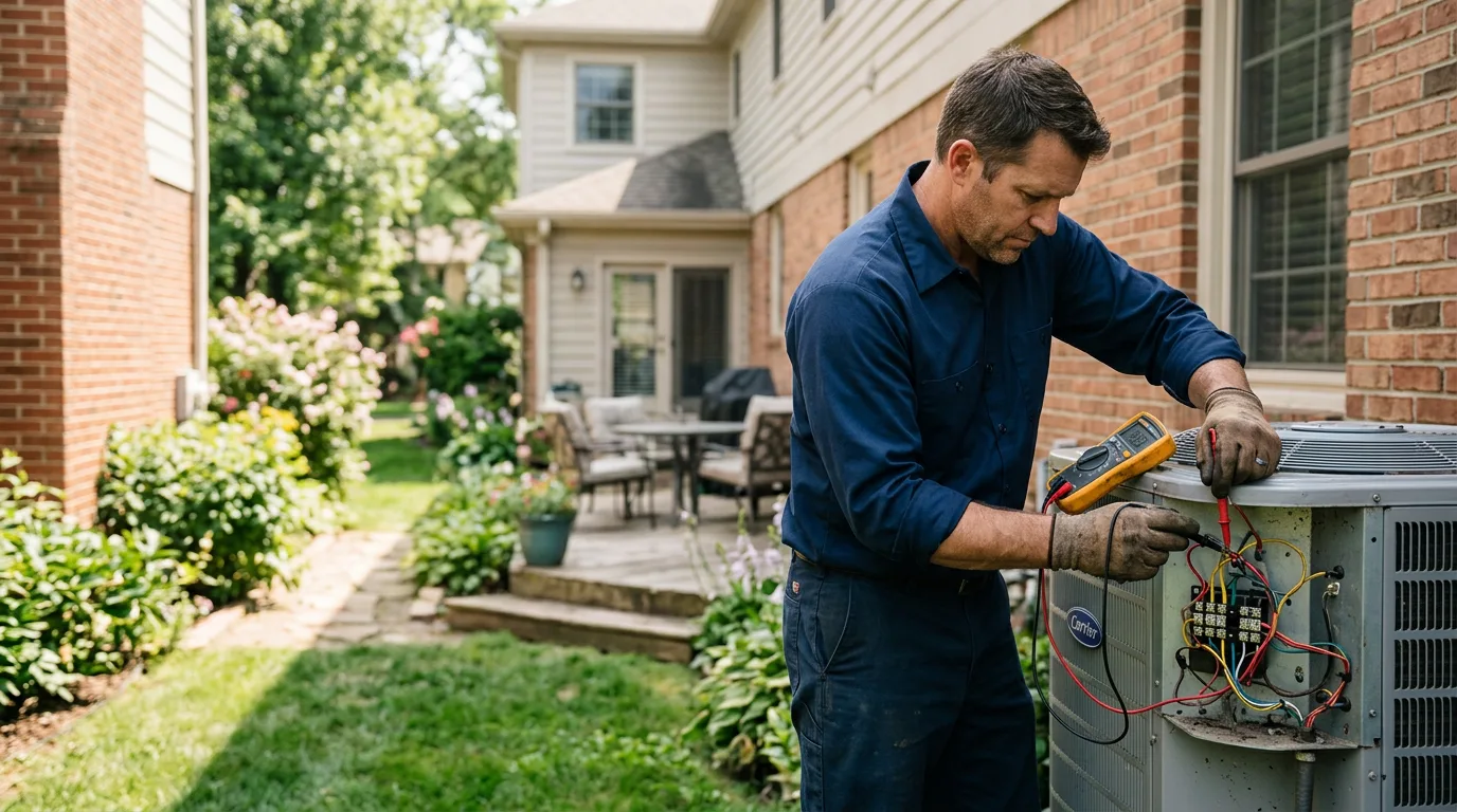HVAC technician working near Penobscot, ME